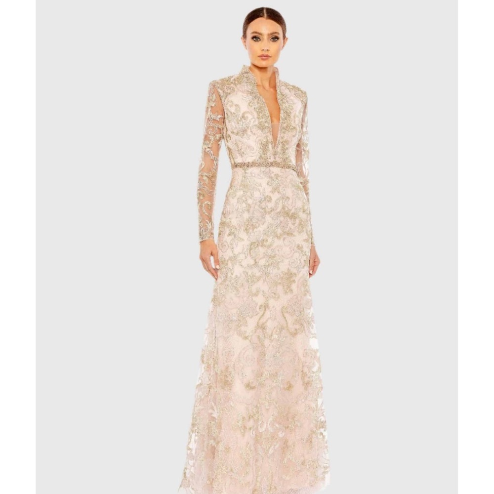 Mac Duggal 11165 Long Sleeve Formal Gown